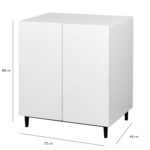 Outlet - Jack Small Sideboard - Geometric - White - Image 9