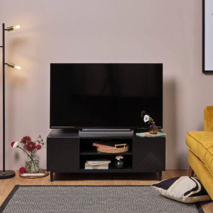 Outlet - Jack TV Unit - Geometric - Black