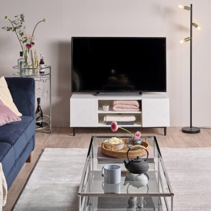 Outlet - Jack TV unit - geometric - white