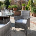 Outlet - Kemble 4 Seat Round Dining Table - Grey - Image 2