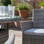 Outlet - Kemble 4 Seat Round Dining Table - Grey - Image 3