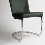 Outlet - Lola Dining Chairs - Set of 2 - Green & Chrome - Image 4
