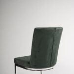 Outlet - Lola Dining Chairs - Set of 2 - Green & Chrome - Image 9
