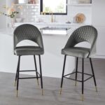 Outlet - Marilyn dining chairs - set of 2 - grey velvet