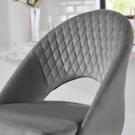 Outlet - Marilyn dining chairs - set of 2 - grey velvet - Image 3