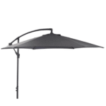 Outlet - Round Lean Over Parasol Grey