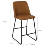 Outlet - Sheffield bar stool - tan - Image 6