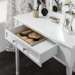 Outlet – Sienna Dressing Table, Stool & Mirror Set - White Painted - Image 3