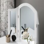 Outlet – Sienna Dressing Table, Stool & Mirror Set - White Painted - Image 6