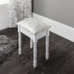 Outlet – Sienna Dressing Table, Stool & Mirror Set - White Painted - Image 7