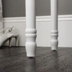 Outlet – Sienna Dressing Table, Stool & Mirror Set - White Painted - Image 8
