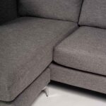 Outlet - Taylor L-Shaped Chaise Sofa - Charcoal Grey - Image 8