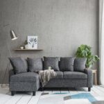 Outlet - Tracy corner sofa - grey linen
