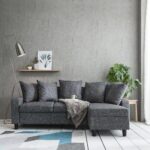 Outlet - Tracy corner sofa - grey linen - Image 2
