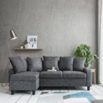 Outlet - Tracy corner sofa - grey linen - Image 7