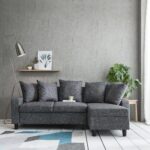 Outlet - Tracy corner sofa - grey linen - Image 8