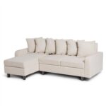 Outlet - Tracy Corner Sofa - Oatmeal Linen - Image 4
