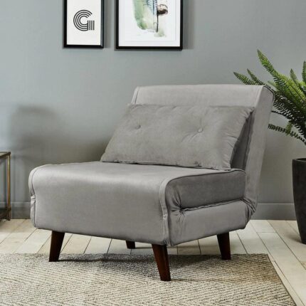 Outlet -  Una Single Sofa Bed - Mist Grey