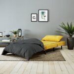 Outlet - Una Single Sofa Bed - Mustard Yellow - Image 4