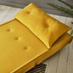 Outlet - Una Single Sofa Bed - Mustard Yellow - Image 7