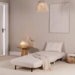 Outlet - Una Single Teddy Sprung Sofa Bed - Warm White - Image 3