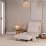 Outlet - Una Single Teddy Sprung Sofa Bed - Warm White - Image 4