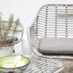 Outlet - Wick 4 Seat Wicker Effect Set - Light Grey - Image 3