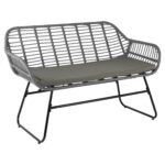 Outlet - Wick 4 Seat Wicker Effect Set - Light Grey - Image 4