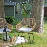 Outlet - Wick Rattan Garden Sofa Set - Natural - Image 3