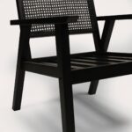 Outlet - Willow Armchair Stained Black - Image 4