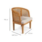 Outlet - Willow Natural Accent Chair - Image 6