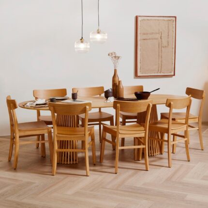 Outlet - Wooden Dining Chair Oak Colour