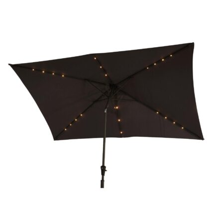 Grey LED Premium Parasol  Square 2m x 2m