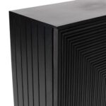 Outlet - Rayna 2 Door Small Sideboard - Jet Black - Image 12