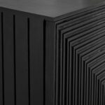 Rayna 2 Door Small Sideboard - Jet Black - Image 4