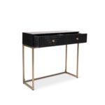 Outlet - Rayna Black Mango Wood 2 Drawer Console Table - Image 12