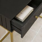 Outlet - Rayna Black Mango Wood 2 Drawer Console Table - Image 8