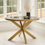 Rayna Jet Black Round Dining Table