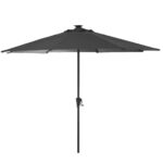 Shiro Wooden Garden Corner Dining Sofa Set with Grey Parasol - Image 16