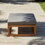 Rowan 7 Seater Wooden Garden Corner Sofa Set - Grey - Image 2