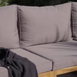 Outlet - Rowan 2 Seater Wooden Garden Sofa - Grey - Image 3