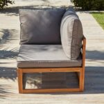 Rowan Wooden Garden Set with 2 Seater Sofa - 2 Chairs with Coffee Table - Grey - Image 10