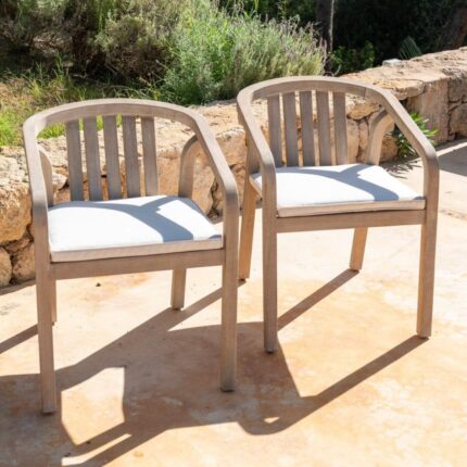 Outlet - Shiro Wooden Garden Chair - Set of 2