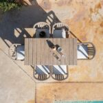 Shiro Wooden Rectangular Garden Dining Table - Image 6