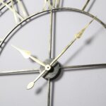 Riseley Large Skeleton Wall Clock - Black & Gold - Image 3