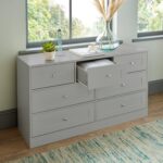 Stevie 7 Drawer Chest of Drawers  - Grey - Image 5