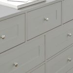Stevie 7 Drawer Chest of Drawers  - Grey - Image 3