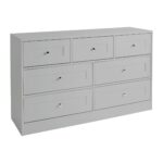 Stevie 7 Drawer Chest of Drawers  - Grey - Image 6