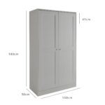 Stevie Bedroom Furniture Set - Grey - Image 9