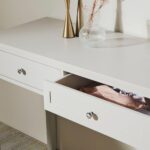 Outlet - Stevie Grey Dressing Table with Drawers - Image 3